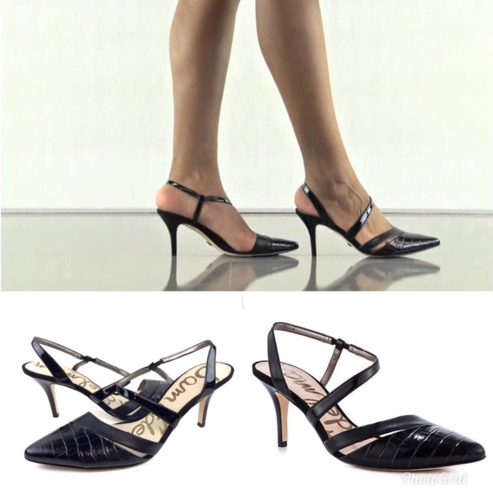 Sam Edelman Leather Pumps Othello Black